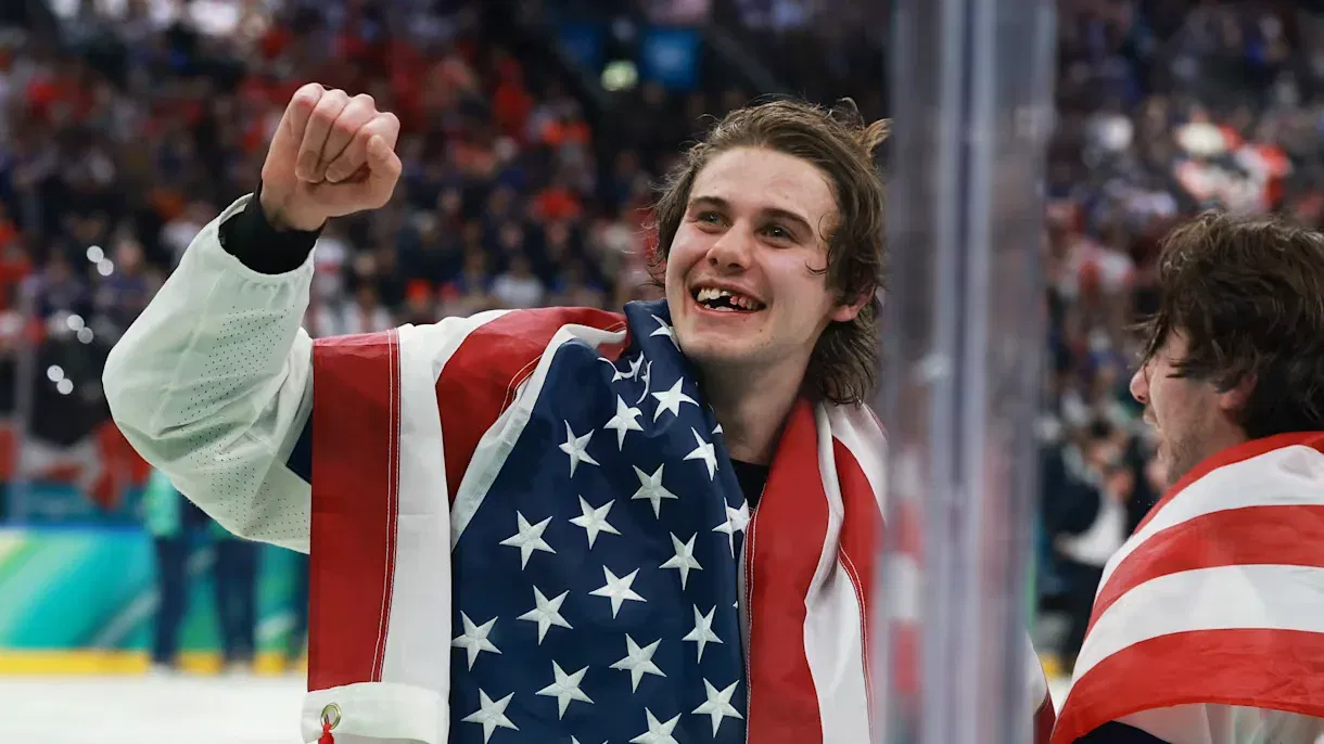 Jack Hughes Loses Teeth, Scores Golden Goal for USA Olympic Hockey Gold